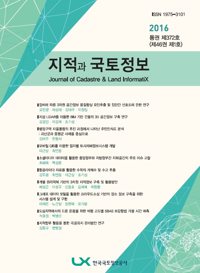 지적과 국토정보 표지